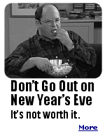 George Costanza knows better than to go down to Times Square for New Year's Eve. With no porta-potties or bathrooms available, most of those happy smiling folks you see celebrating on television are wearing diapers.